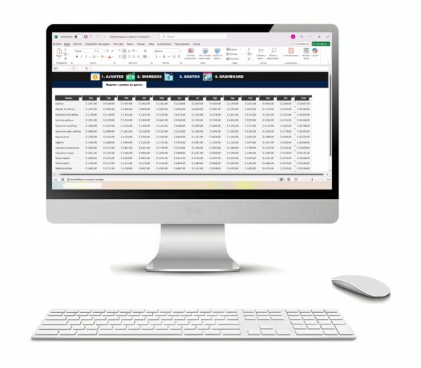 Registro de ingresos y egresos con plantilla Excel funcional