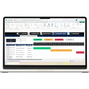 Plantilla de Excel enfocada en administración y control de proyectos