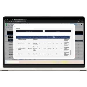 Dashboard de control de entradas y salidas en Google Sheets