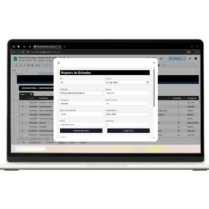 Hoja de control de entradas y salidas de inventario en Sheets