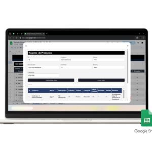 Registro digital de entradas y salidas con plantilla Google Sheets