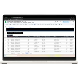 Plantilla de control de entradas y salidas en Google Sheets