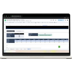 Control de entradas y salidas en Google Sheets empresarial