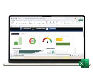 Dashboard de ventas Excel con gráficos interactivos