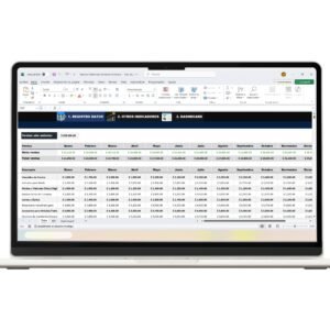 Panel de ventas en Excel con métricas clave