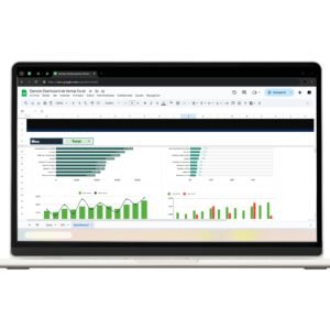 Dashboard de ventas creado en Google Sheets para reportes claros