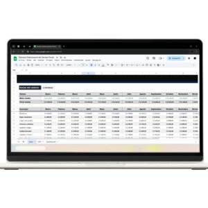 Plantilla de dashboard de ventas en Google Sheets con KPIs