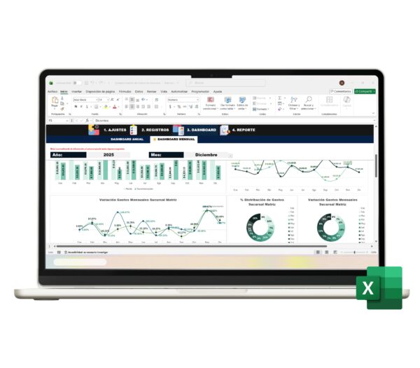 Control de gastos en Excel para organizar tus finanzas