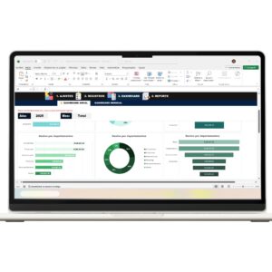 Hoja de control de gastos en Excel con métricas claras