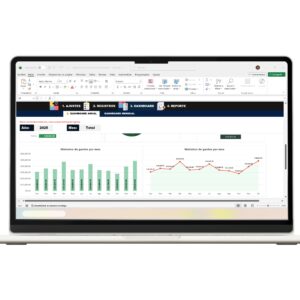 Control de gastos en Excel con gráficos de seguimiento