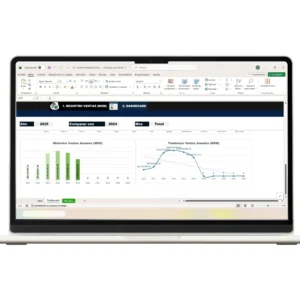 Plantilla Excel para control de ventas profesionales.
