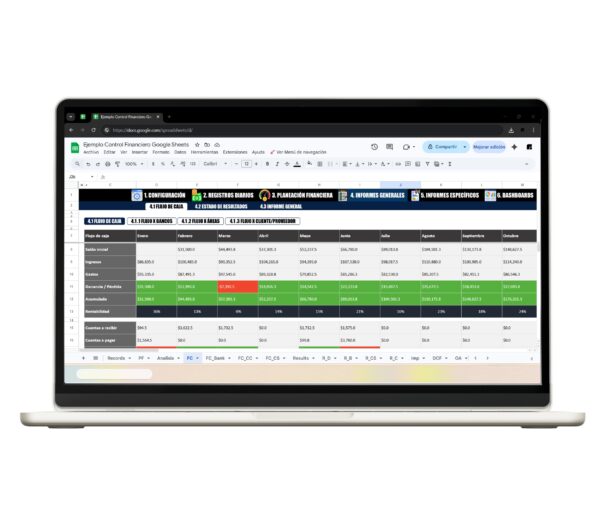 control-financiero-google-sheets-flujo-de-caja-5 Dashboard financiero en Google Sheets con ingresos y gastos