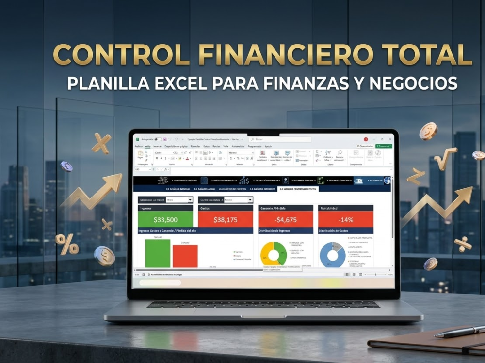 Control Financiero Total: Plantilla Excel para Finanzas y Negocios