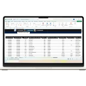 Registro de mantenimiento vehicular en Excel con control de fechas y costos