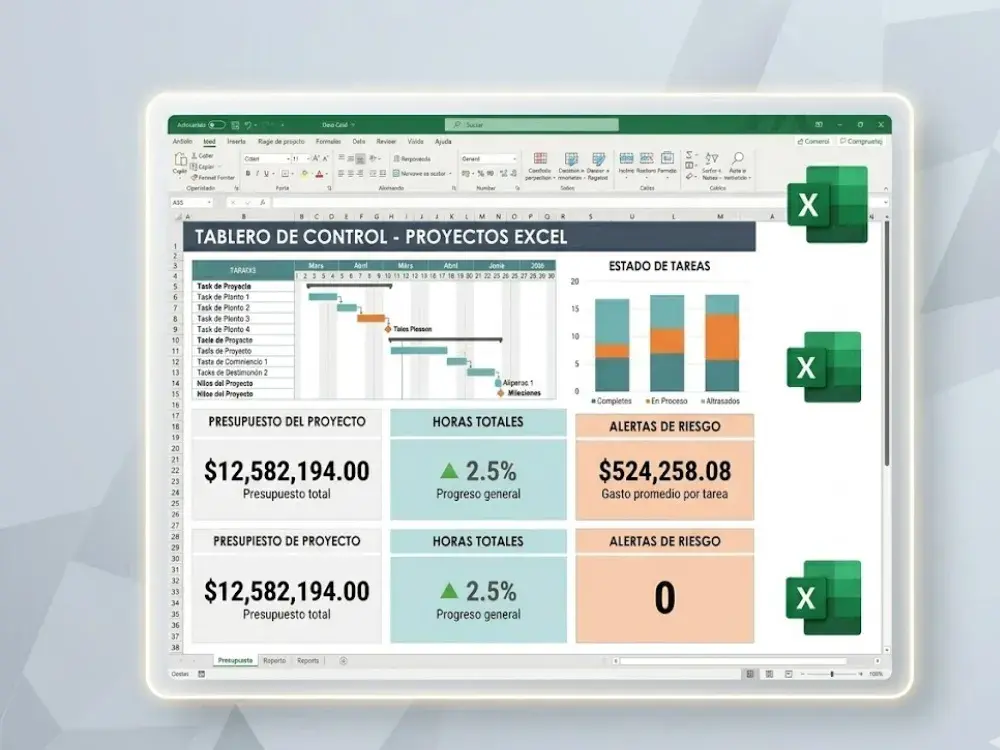Optimiza tu gestión hoy con un dashboard para seguimiento de proyectos en Excel gratis. Visualiza KPIs, controla recursos y acelera tu toma de decisiones profesional.