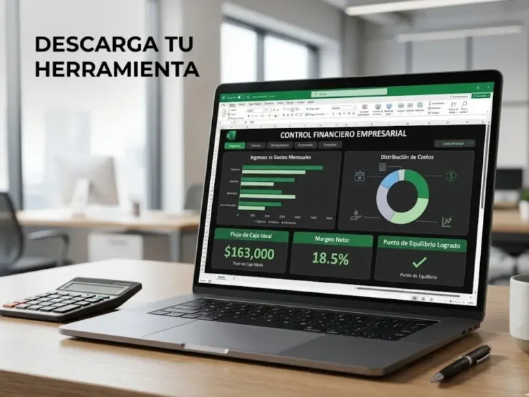 Implementa herramientas de control financiero en Excel para impulsar tu pyme hacia la transformación digital.