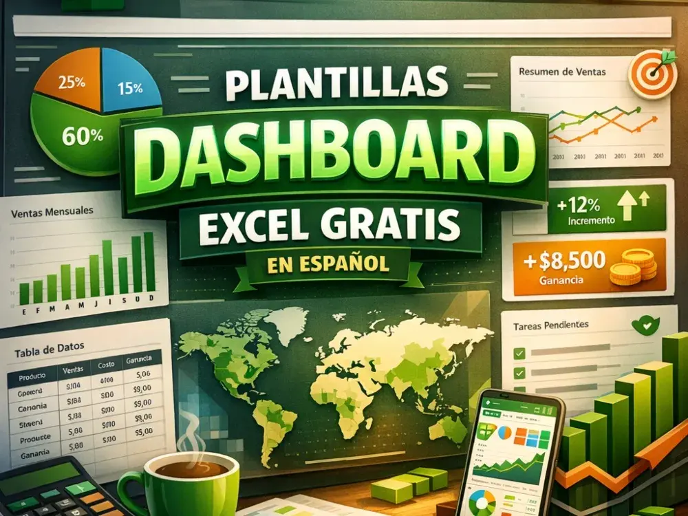 Plantillas dashboard excel gratis en español distribucion