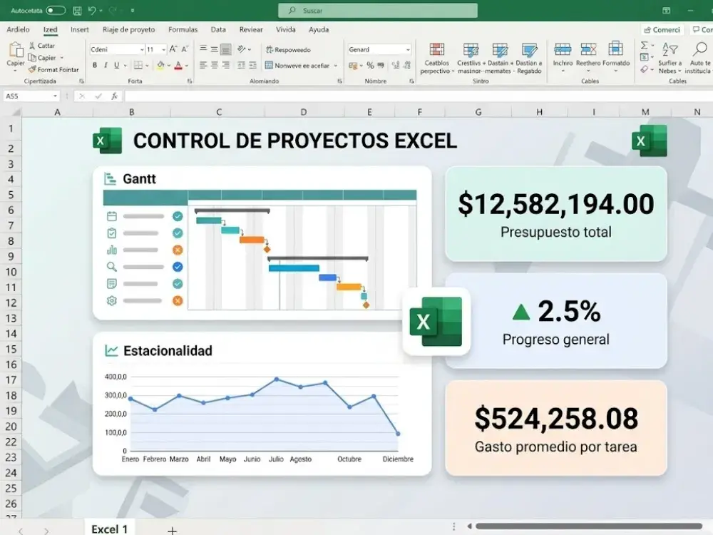 Optimiza tu productividad con las mejores plantillas para gestión y seguimiento de proyectos en Excel. Planifica, controla y escala hoy.
