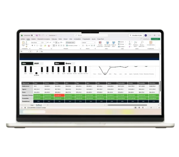 informe-gratis-en-excel-analisis-financiero-3 Informe financiero diseñado en Excel con análisis anual