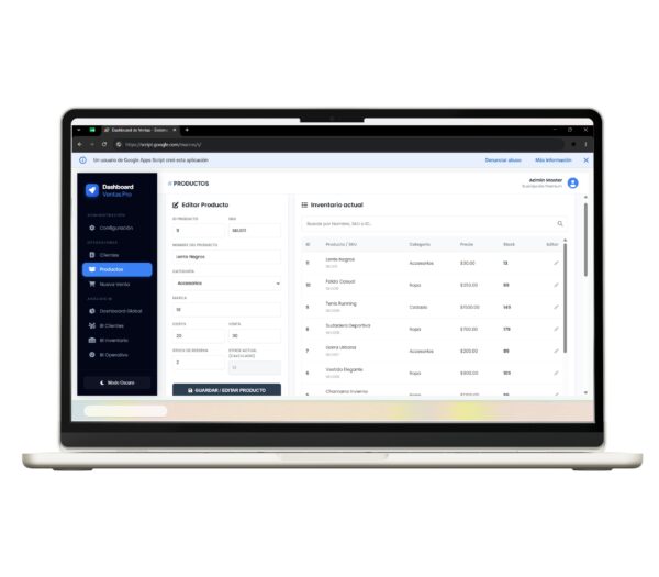 App para registrar ventas y consultar operaciones