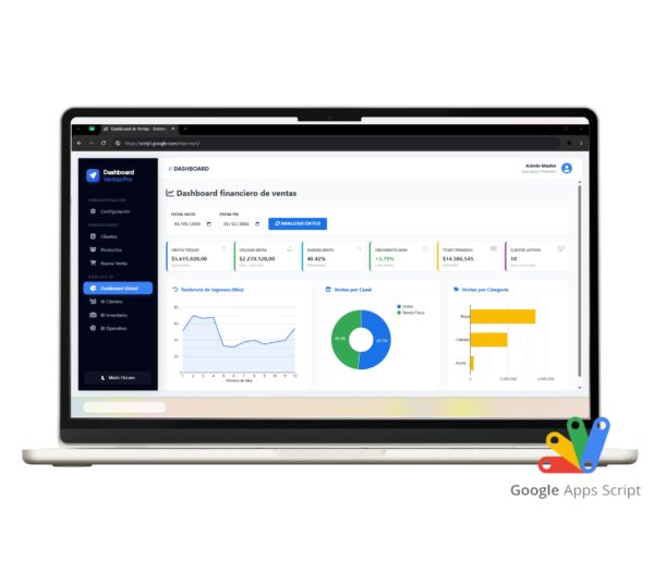 Sistema web para registro de ventas en Excel