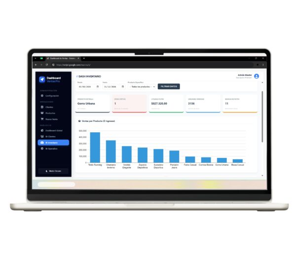Sistema web de registro y gestión de ventas