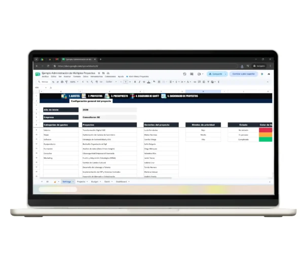 administracion-de-multiples-proyectos-en-google-sheets-configuracion-inicial-6 Pantalla de configuración inicial y parámetros de la plantilla en Google Sheets