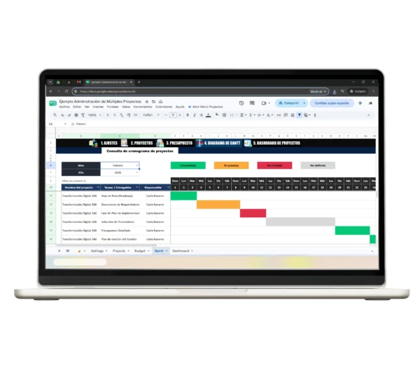 administracion-de-multiples-proyectos-en-google-sheets-diagrama-gantt-3 Cronograma interactivo y diagrama de Gantt automatizado en Google Sheets