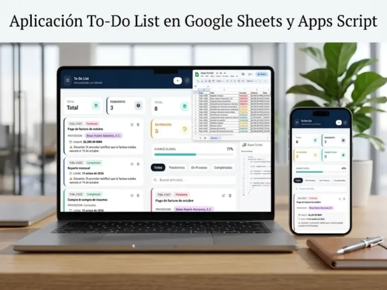 Cómo Crear una Aplicación To-Do List Profesional con Google Sheets y Apps Script