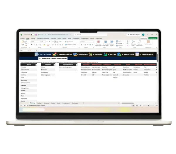 plantilla-finanzas-personales-excel-cuentas-categorias9 Plantilla de Excel para planificación financiera personal