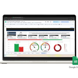 Plantilla de finanzas personales en Google Sheets para organizar ingresos y gastos.