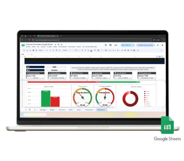 plantilla-finanzas-personales-google-sheets-1 Plantilla de finanzas personales en Google Sheets para organizar ingresos y gastos.